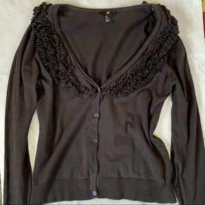 H&M gray cardigan sweater